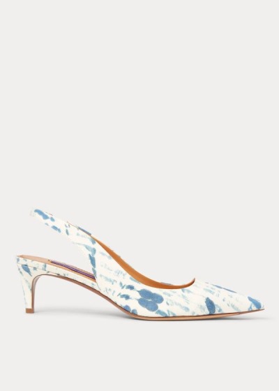 Women's Ralph Lauren Cleo Print Cotton Pumps | 967142CPG